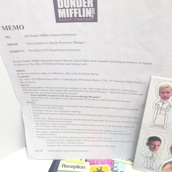 NBC The Office Tv Show Dvd Board Game 2008 *Complete - Picture 4 of 9